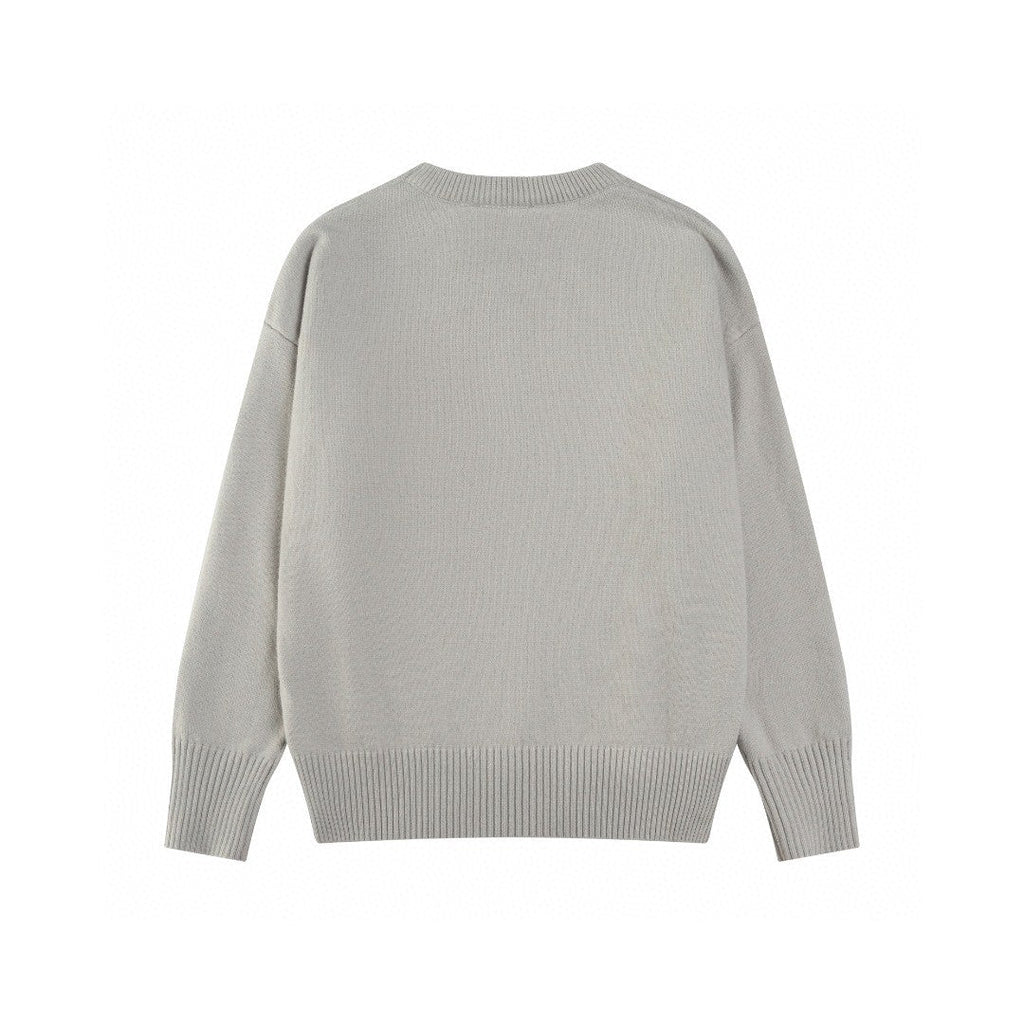 AMI Paris Classic Jacquard Heart Crewneck Sweater – 2025SS
