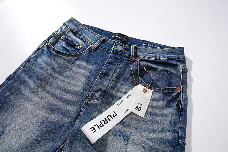 Purple Brand Blue Distressed Denim Jeans