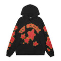 Sp5der Red & Yellow Graphic Hoodie
