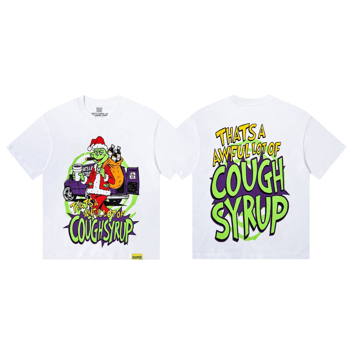 THAT'S A AWFUL LOT OF COUGH SYRUP Christmas Graphic Short-Sleeve T-Shirt