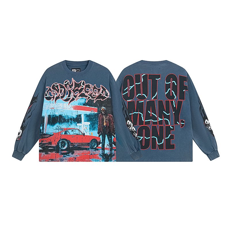 Godspeed Out of Many One Washed Long-Sleeve T-Shirt