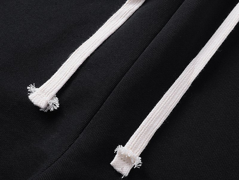 MIXED EMOTION Black Ornamental Graphic Sweatpants