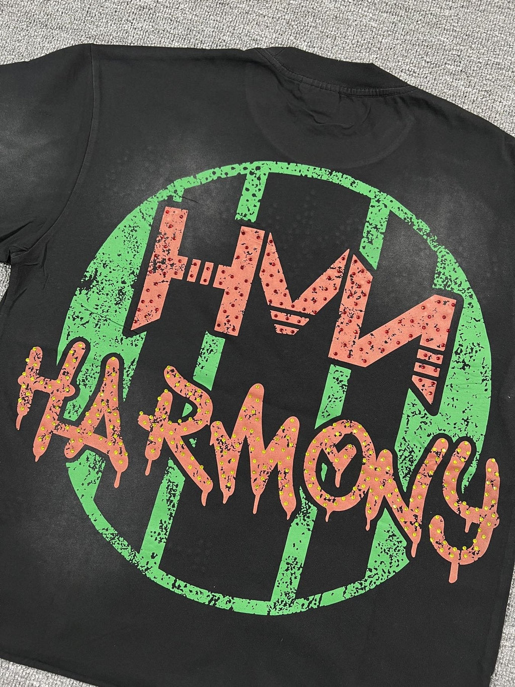 HARMONY New Age Rhinestone Graphic T-Shirt