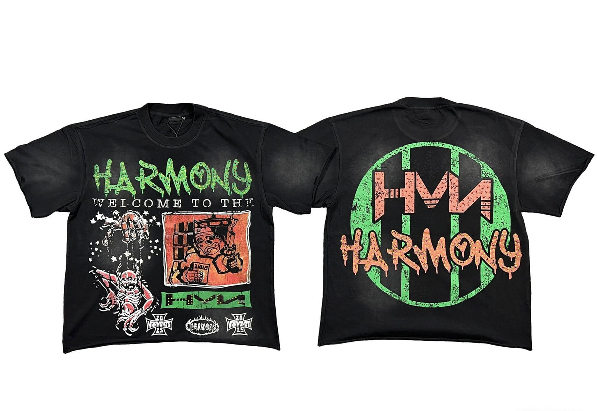 HARMONY New Age Rhinestone Graphic T-Shirt