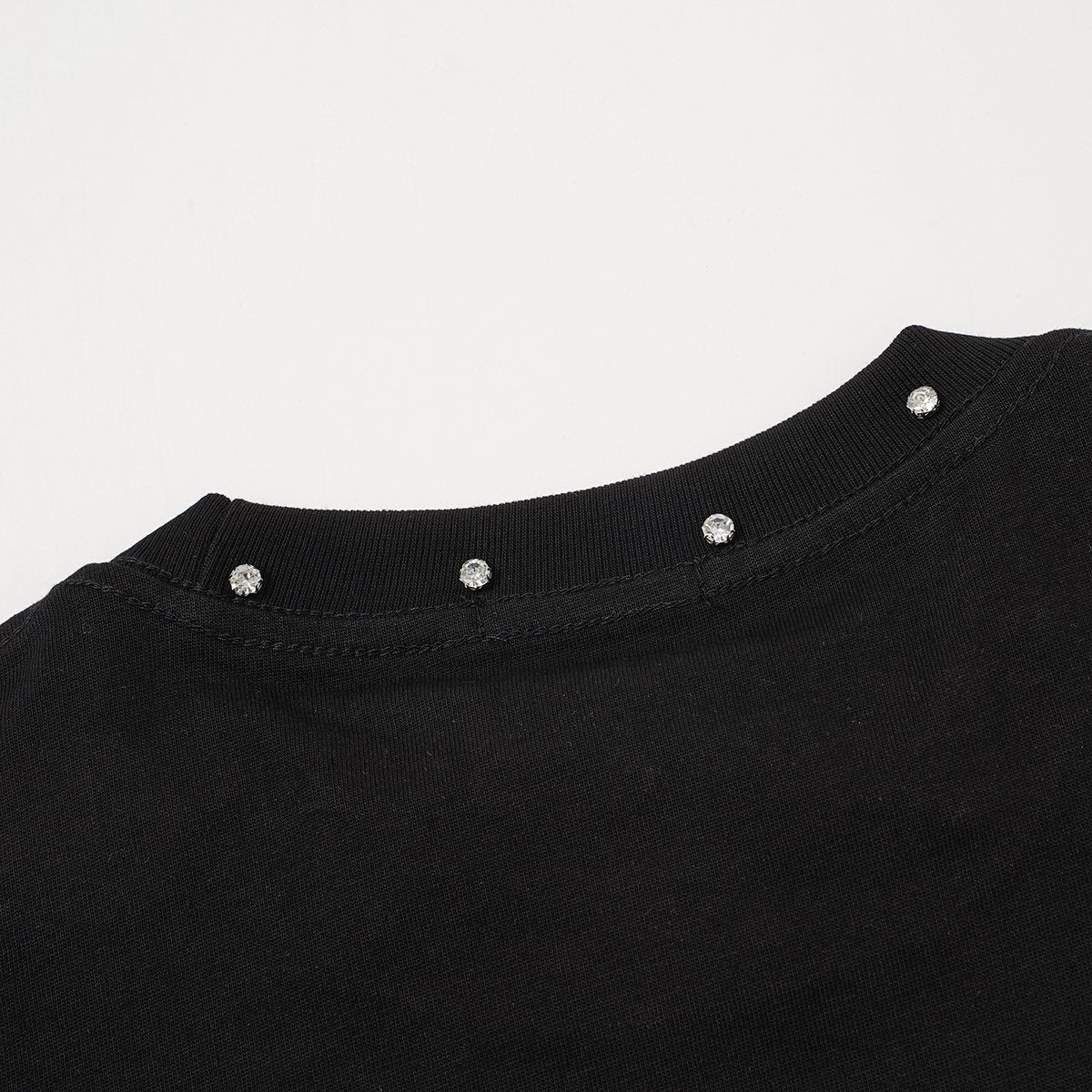 MIXED EMOTION Angel Graphic Studded-Trim T-Shirt