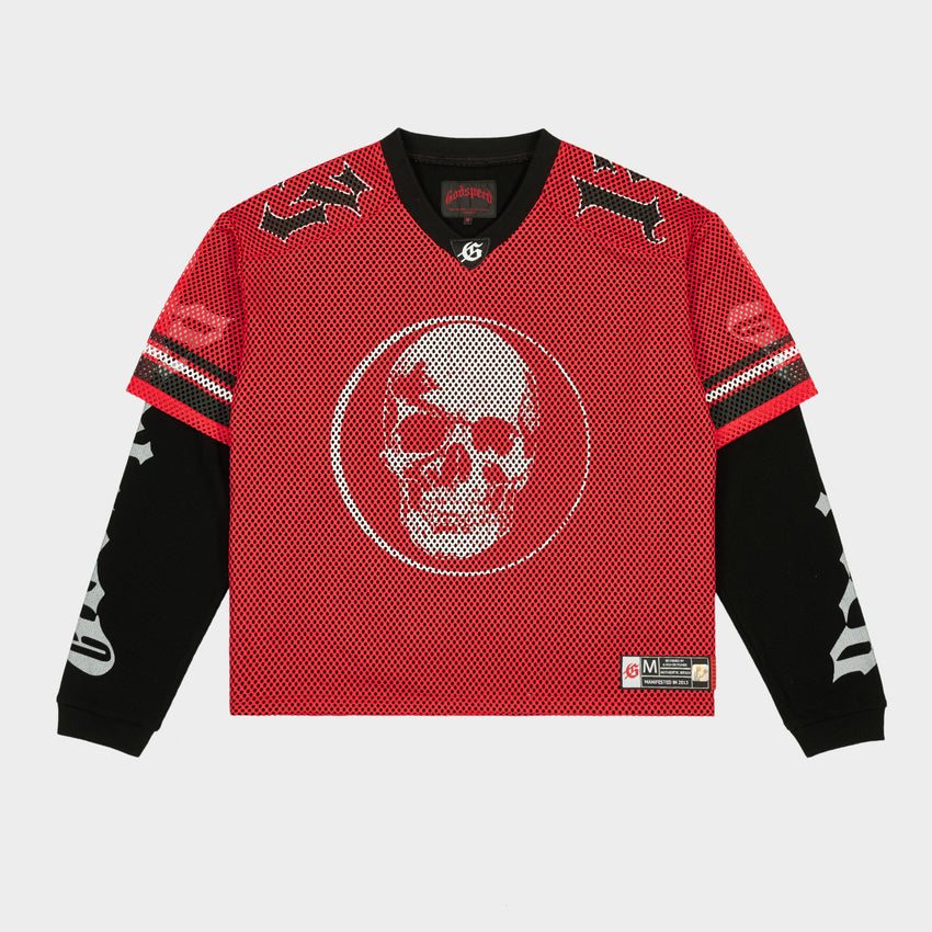 Godspeed Skull Mesh Jersey Long-Sleeve T-Shirt