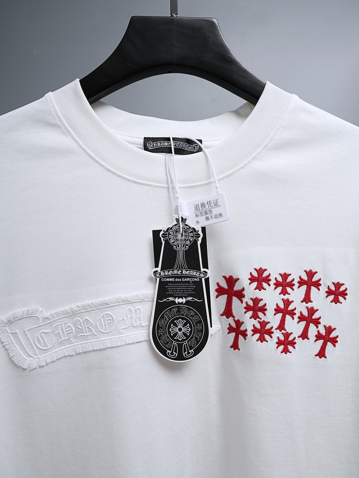 Chrome Hearts Red Cross Graphic Short-Sleeve T-Shirt