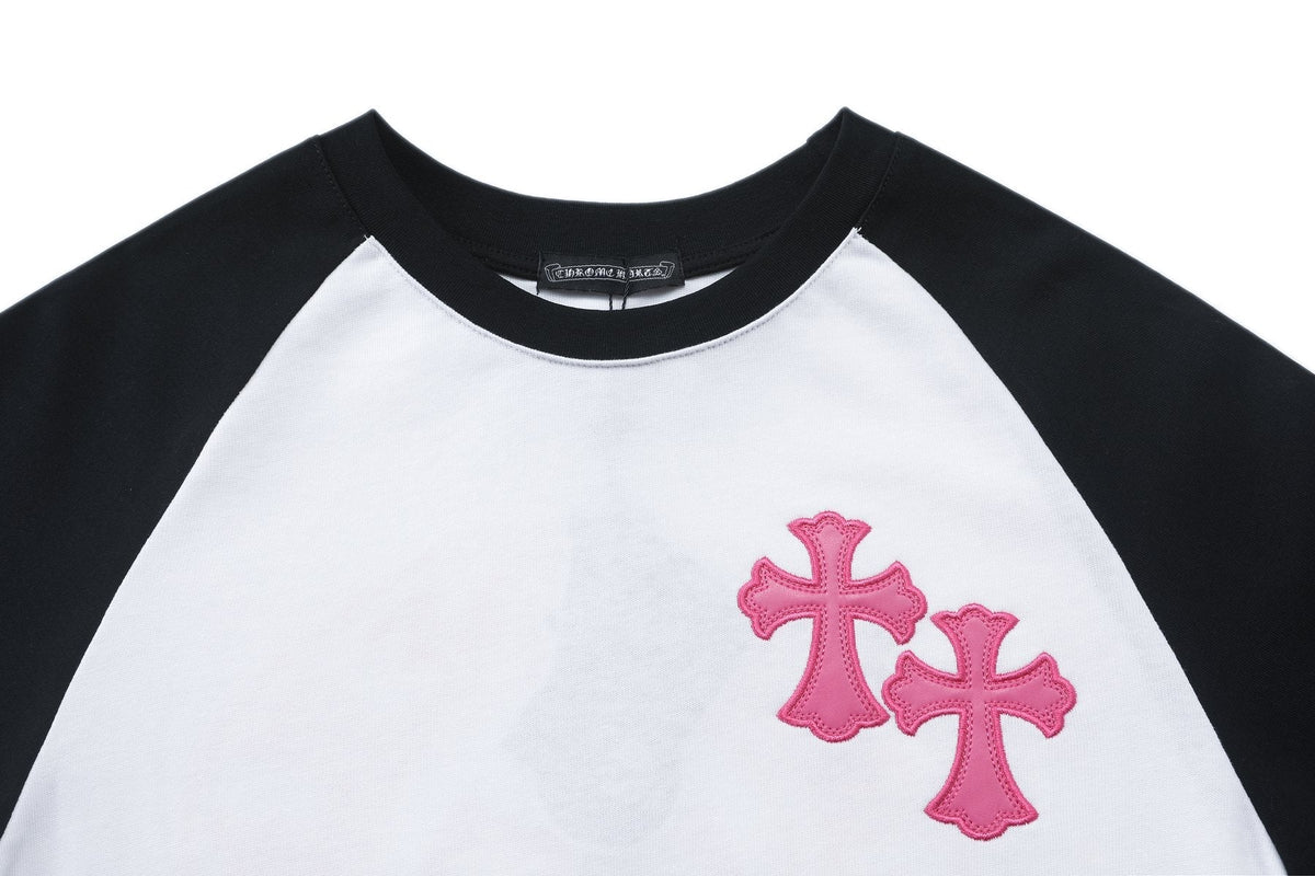 Chrome Hearts Cross Graphic Raglan Long-Sleeve T-Shirt
