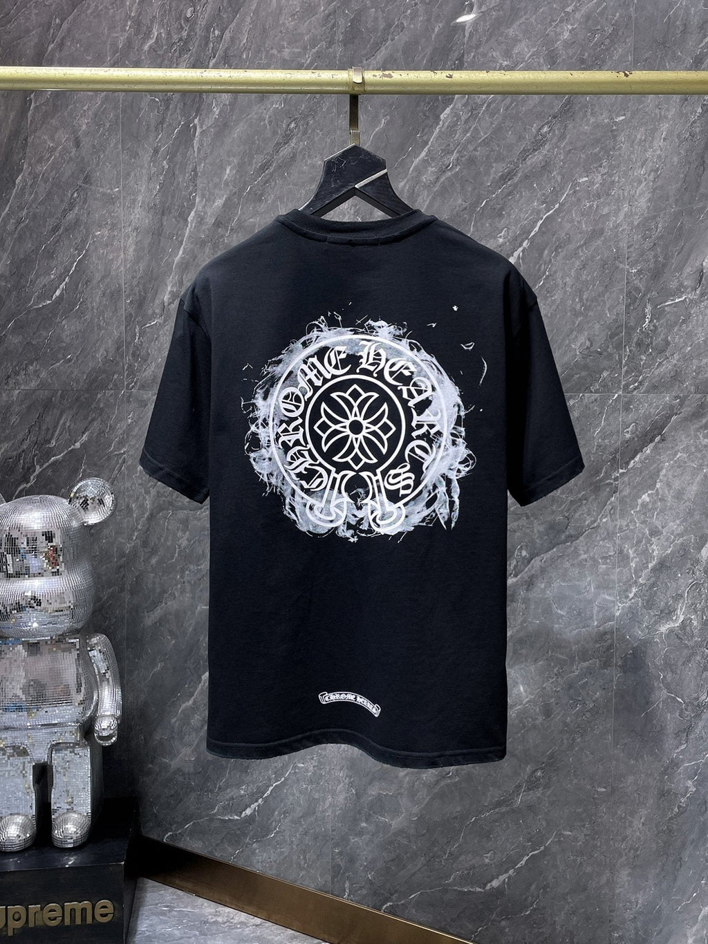 Chrome Hearts Cross Floral Back Graphic T-Shirt