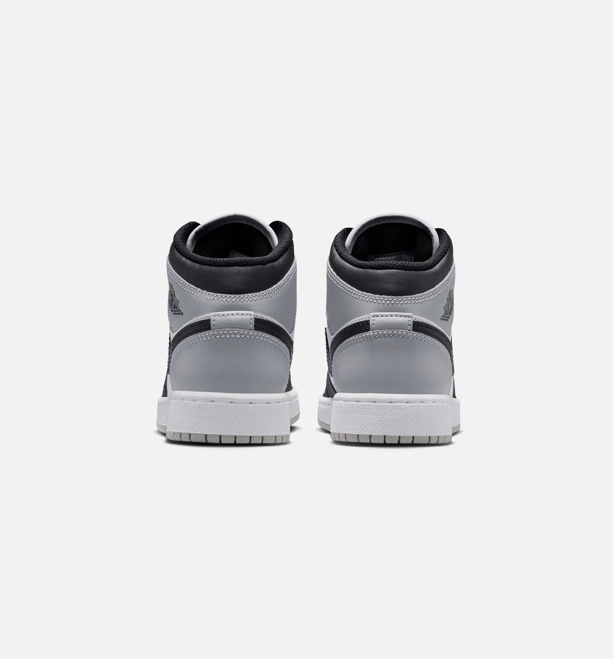 Air Jordan 1 Mid | Big Kids' Lifestyle Shoe | White/Light Smoke Grey/Black