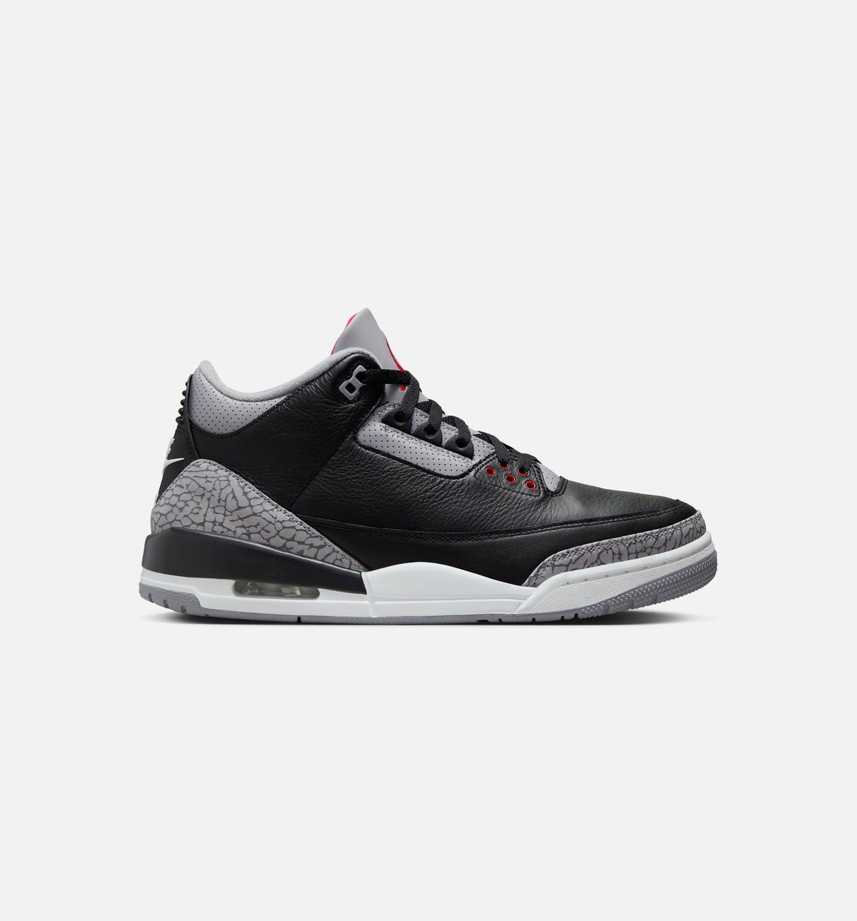 Air Jordan 3 Retro Black Cement – Men's Lifestyle Shoe in Black/Fire Red/Cement Grey/Summit White