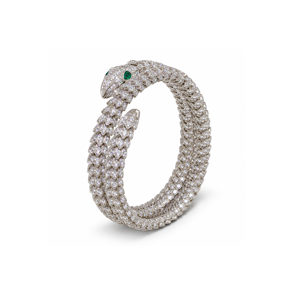 BVLGARI Viper Snake-Bone Bracelet