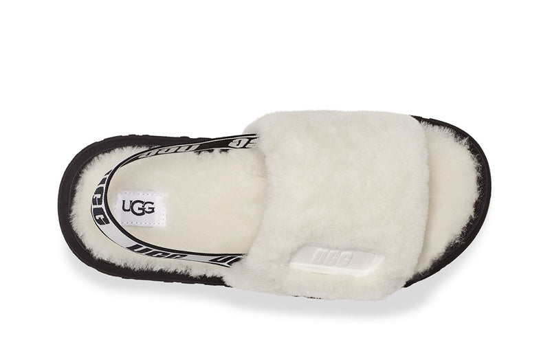 White Disco Fluffy Sandals — New Arrival | In Stock