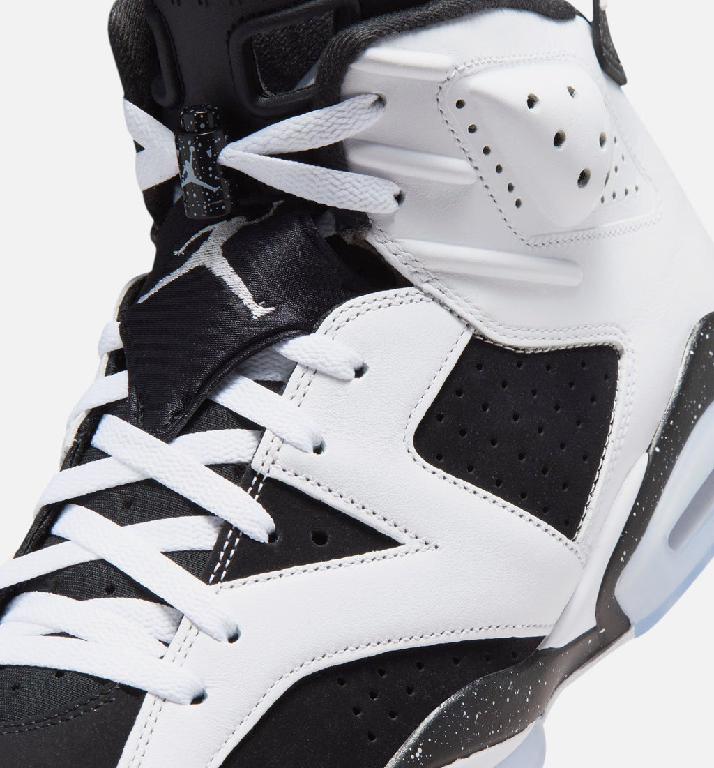Air Jordan 6 Retro Black and White Men's Lifestyle Shoes - Black/White