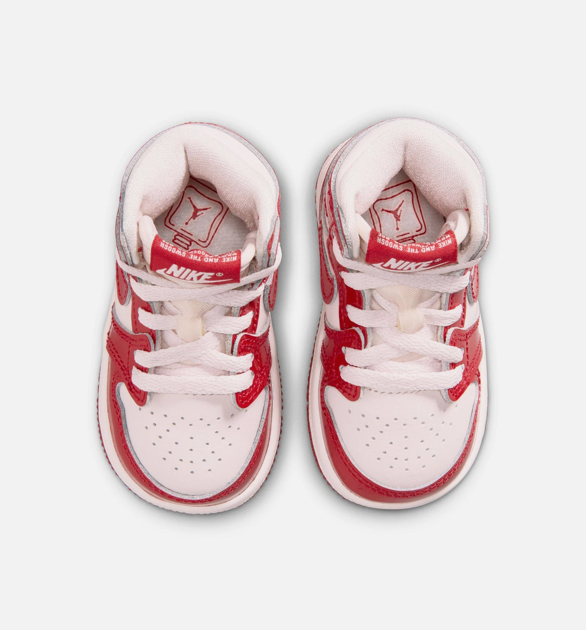 Air Jordan 1 Retro High OG Nails And Grails Infant & Toddler Lifestyle Shoes - University Red/Metallic Silver