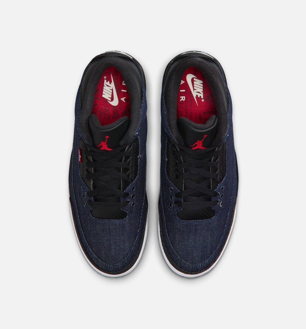 Air Jordan 3 x Levi's Mens Lifestyle Shoe - Denim/Black/Sail