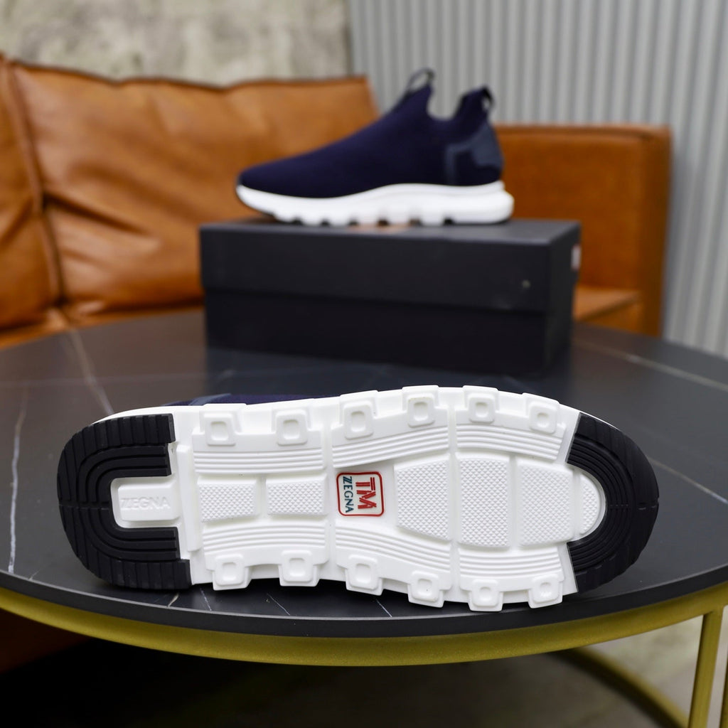 Zegna Cashmere Flyknit Sneakers