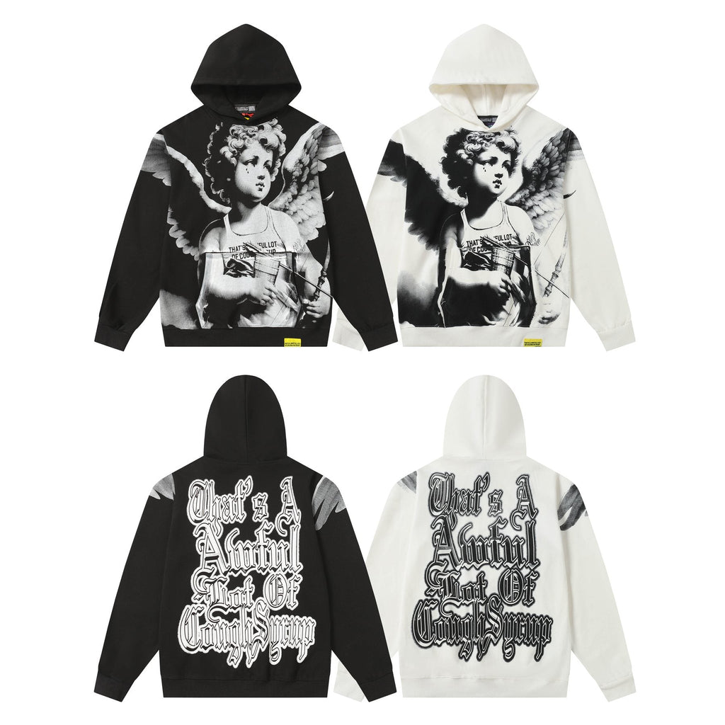 THAT'S A AWFUL LOT OF COUGH SYRUP Angel Graphic Hoodie