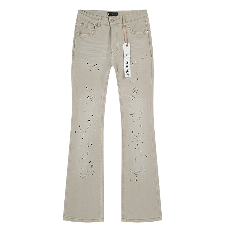 Purple Brand Paint-Splatter Jeans