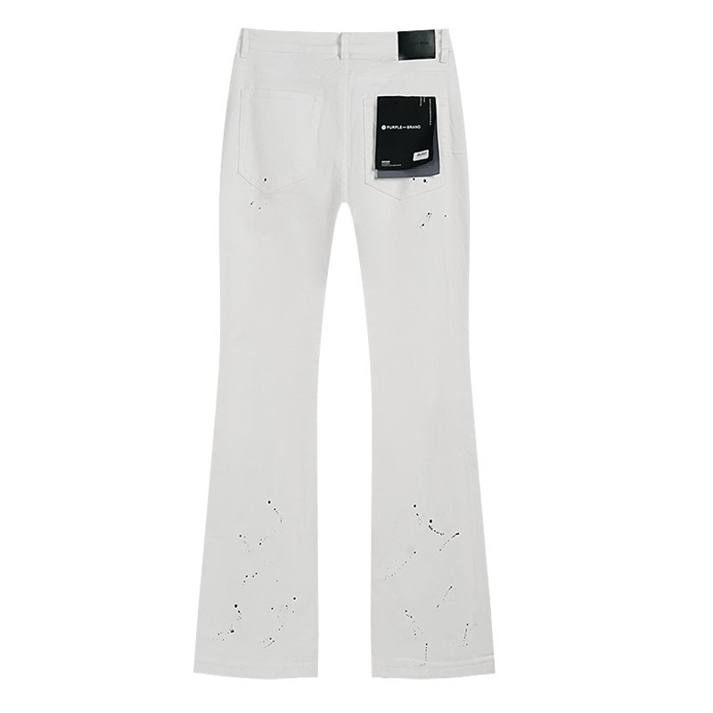 Purple Brand Paint-Splatter Jeans