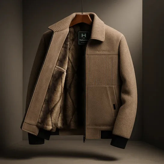 Classic Brown Shearling Coat