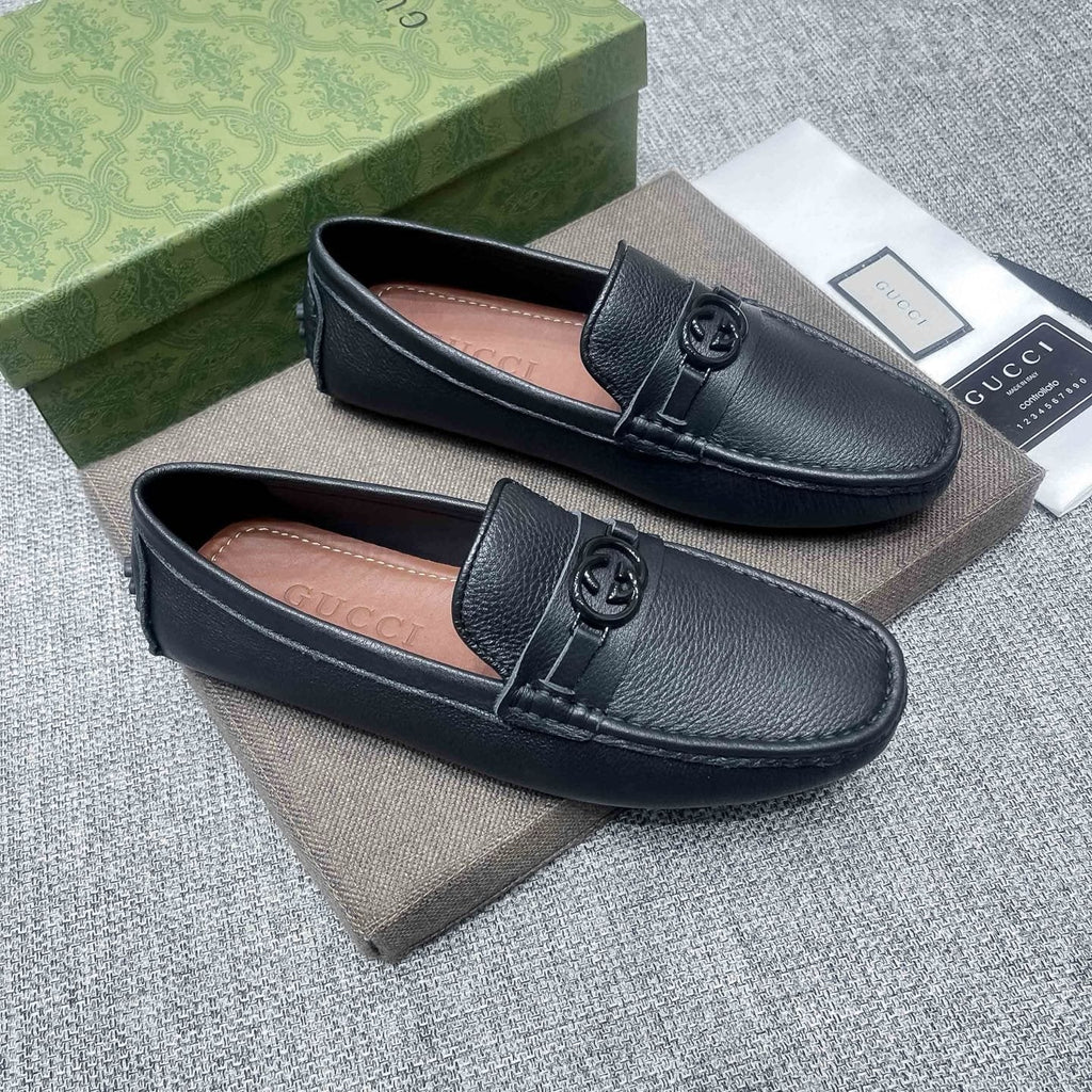 Gucci Black Hardware Loafers