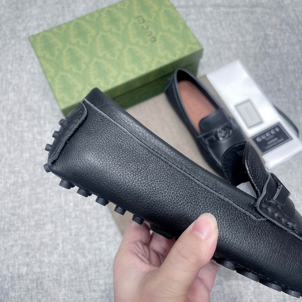 Gucci Black Hardware Loafers