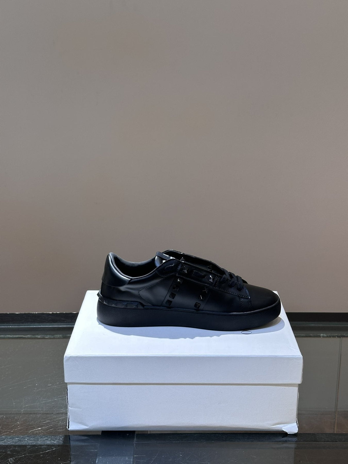 Valentino Garavani Black Studded Low-Top Sneakers