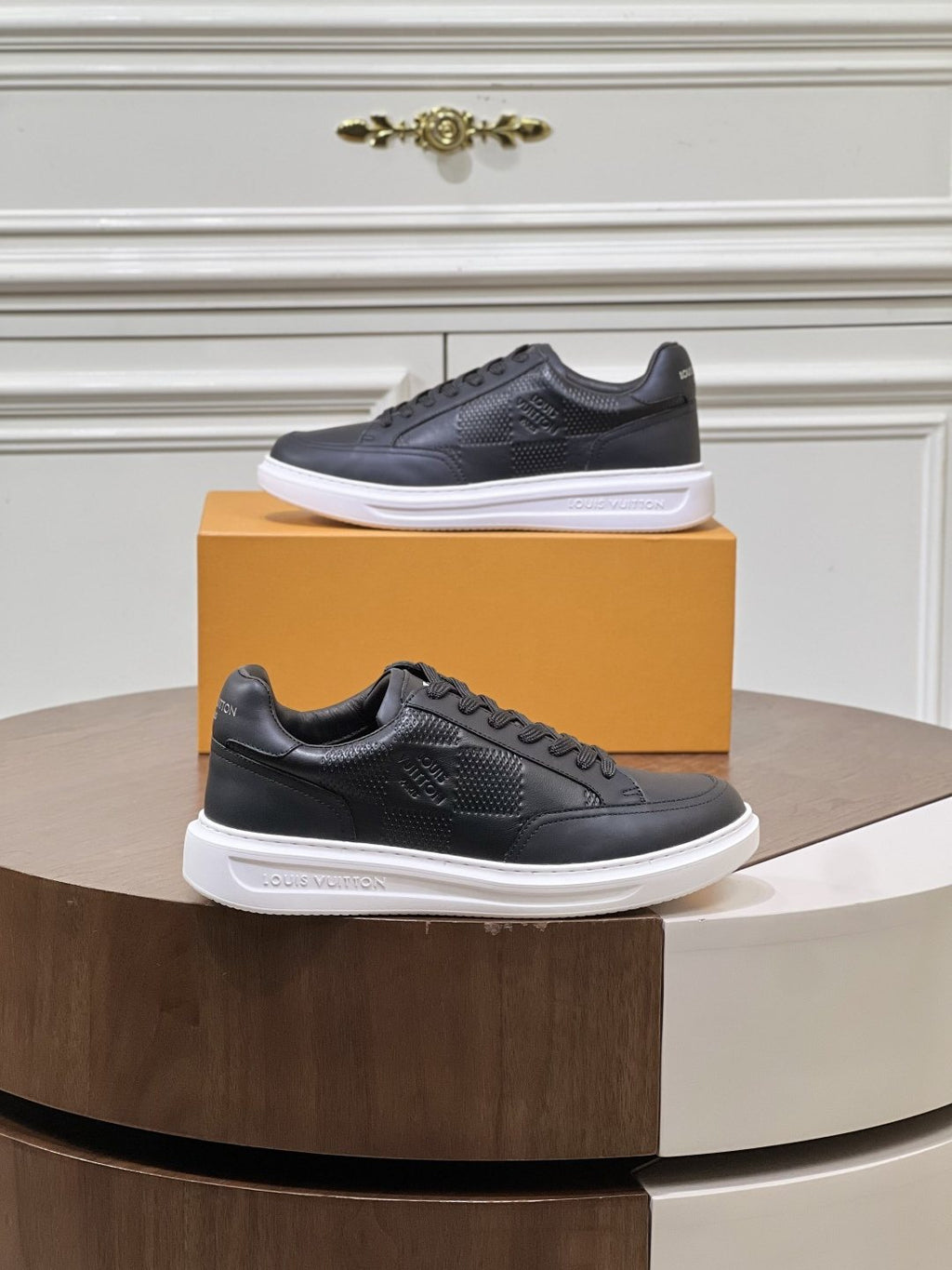 Louis Vuitton Black Low-Top Sneakers