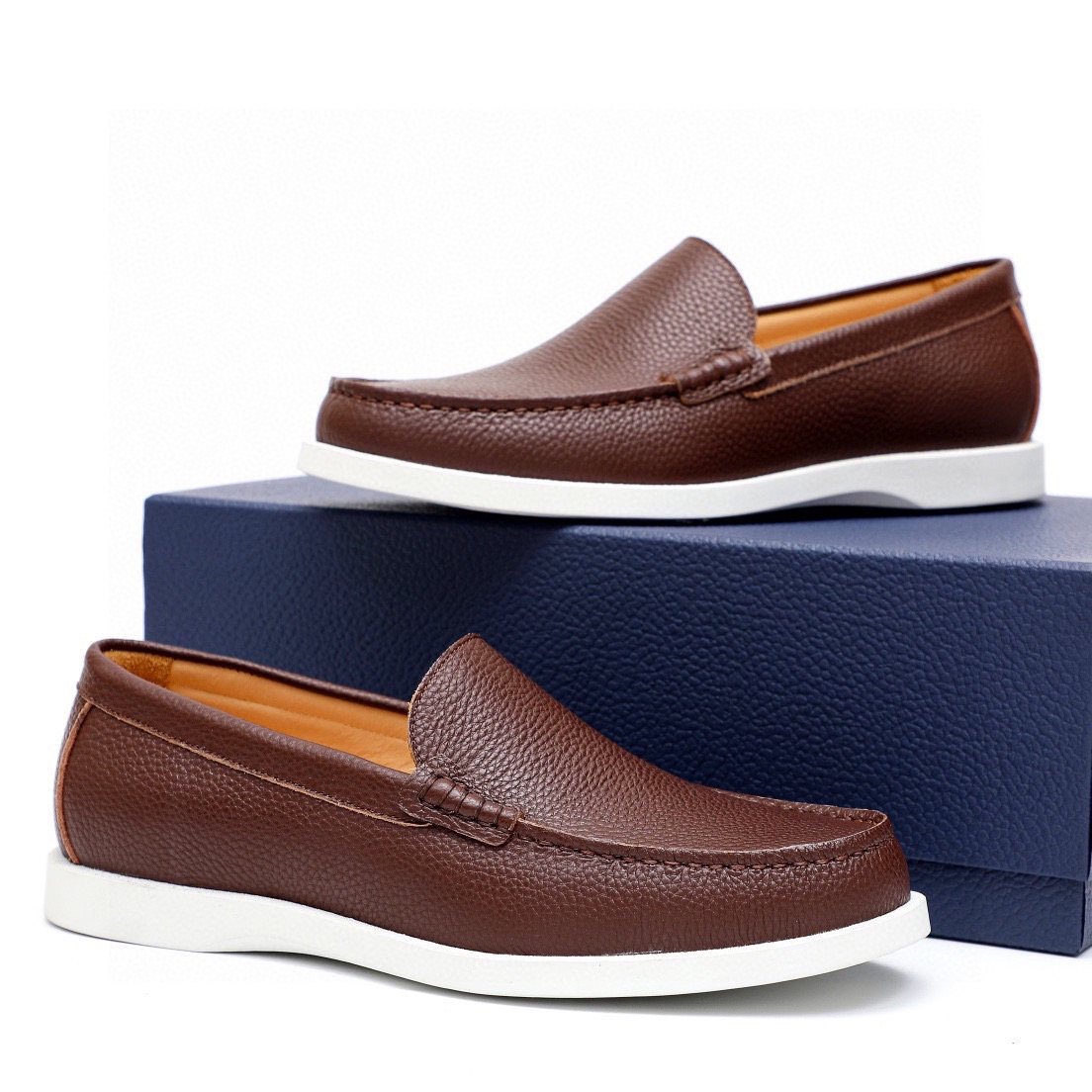 Dior Pebble-Grain Slip-On Shoes