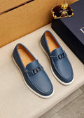 Dior Textured Leather Slip-On Shoes