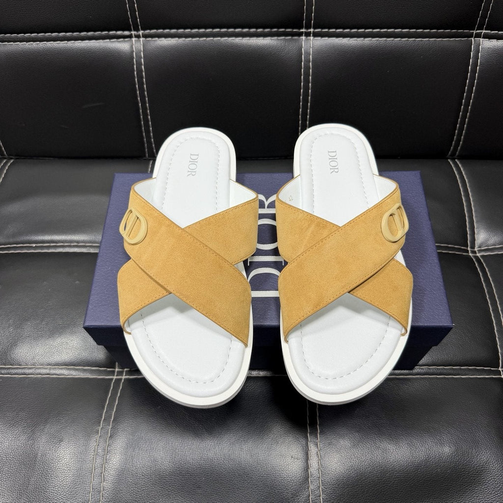 Dior Men's Crossover Slide Sandals