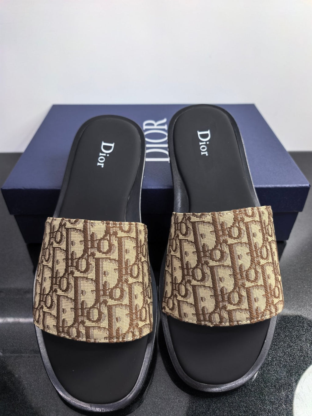 Dior Monogram Slide Sandals