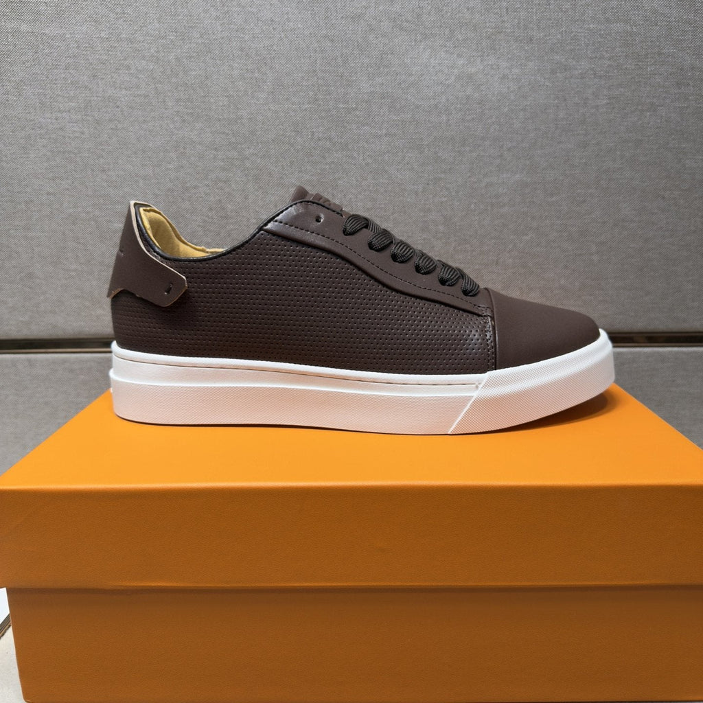 Santoni Navy Blue Low-Top Sneakers