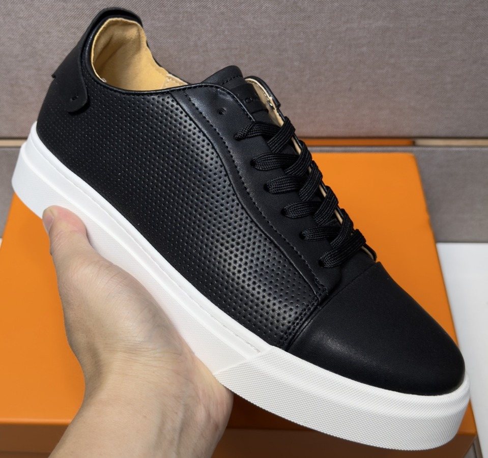 Santoni Navy Blue Low-Top Sneakers
