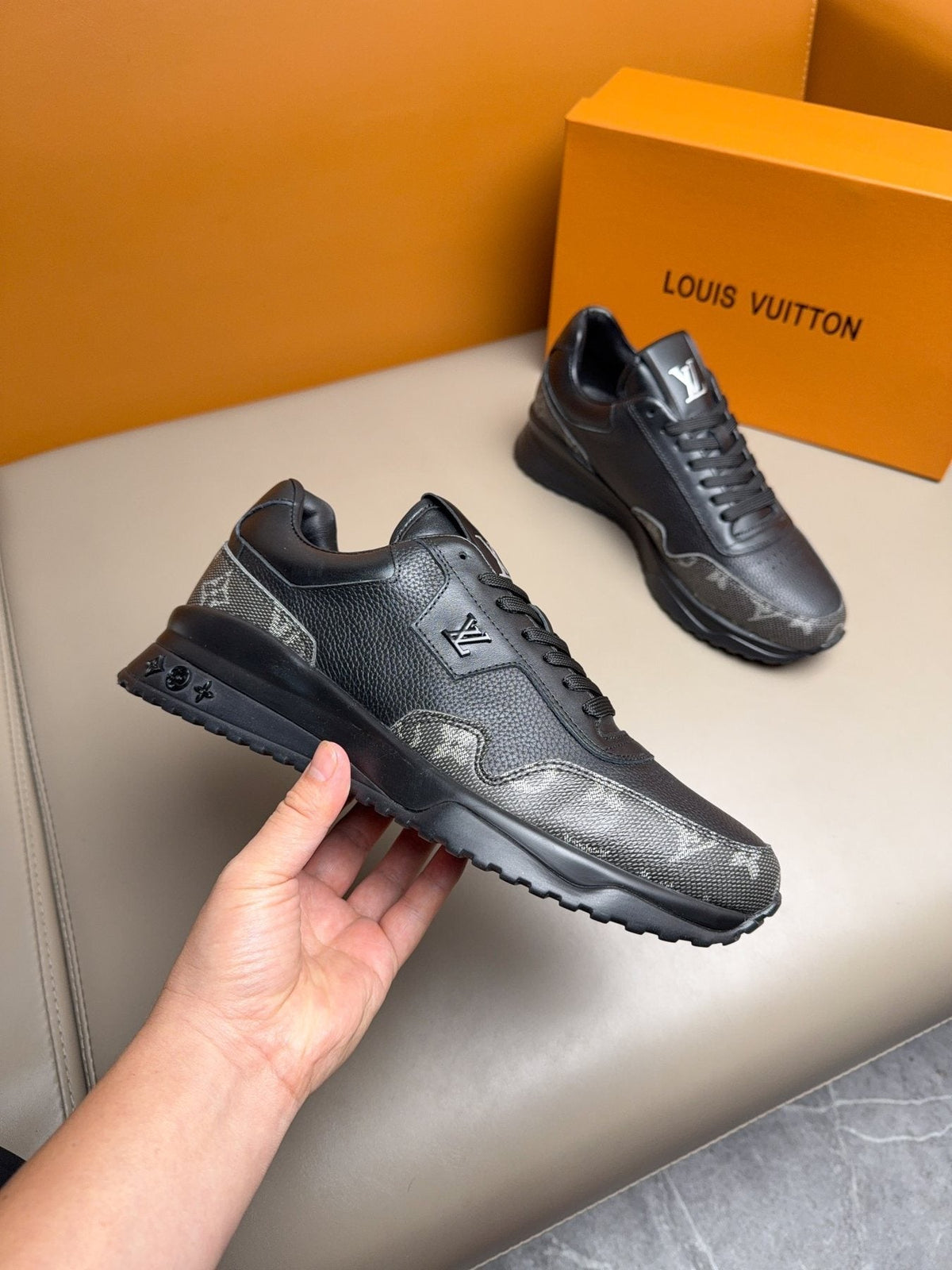 Louis Vuitton Paneled Low-Top Sneakers - Padded Collar