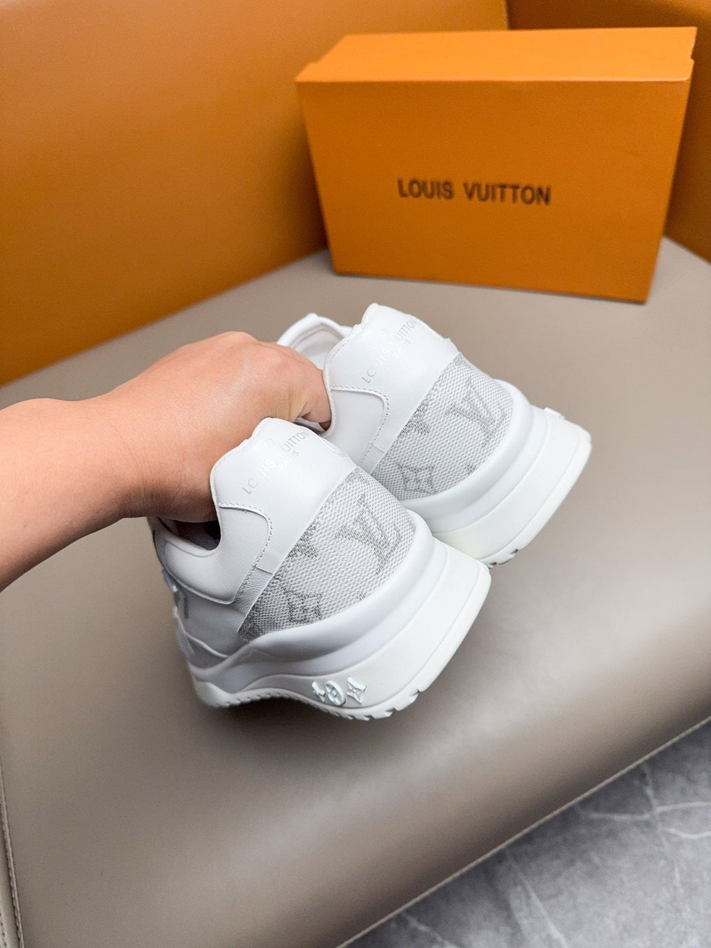Louis Vuitton Paneled Low-Top Sneakers - Padded Collar