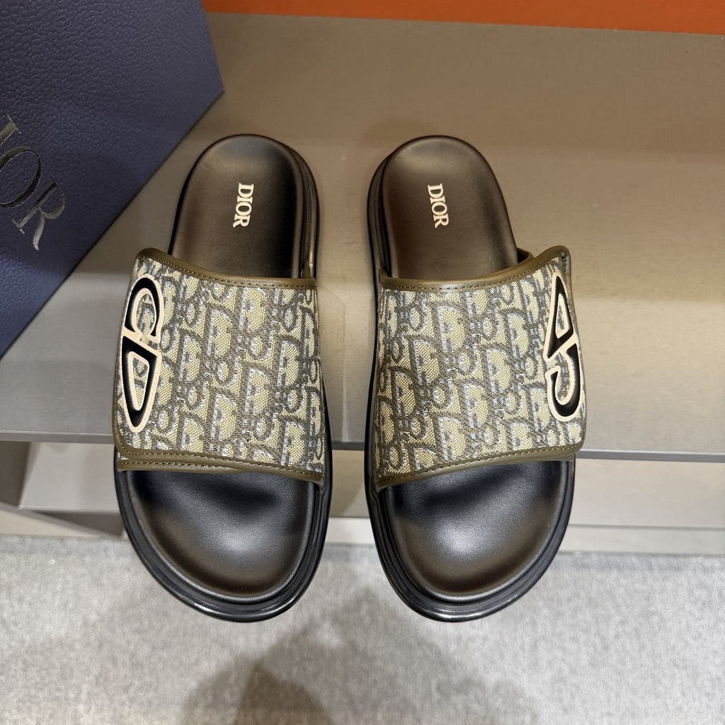 Dior Oblique Slide Sandals