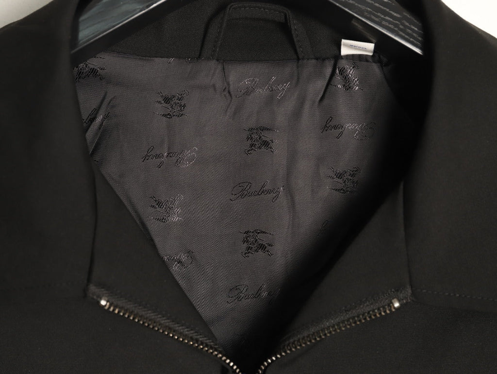 Burberry 26SS Bloomsbury Equestrian Full-Zip Jacket - Black