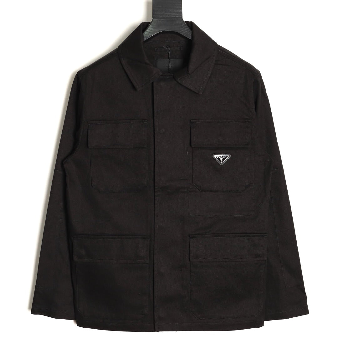 Prada Four-Pocket Workwear Jacket - Black